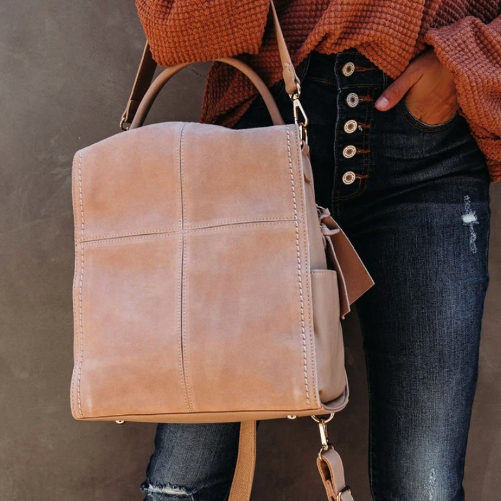 VICI BRETTE CONVERTIBLE BACKPACK - NATURAL